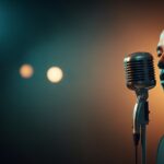 Before The Morning by Luke Ai Music artwork showing a soulful portrait beside a vintage microphone symbolizing reflection and regret