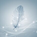 The Space Where You Breathe by Luke Ai Music artwork showing a floating feather in a calm airy space symbolizing lightness, peace, and relaxation