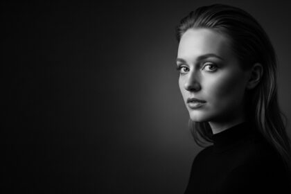 The Things We Don’t Say by Luke Ai Music artwork showing a reflective black and white portrait symbolizing unspoken emotions