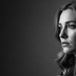 We Were In The Same House by Luke Ai Music artwork showing a reflective black and white portrait symbolizing emotional distance and memory