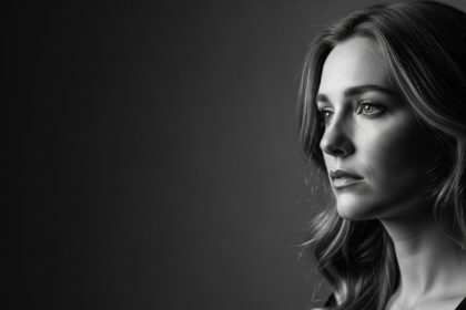 We Were In The Same House by Luke Ai Music artwork showing a reflective black and white portrait symbolizing emotional distance and memory