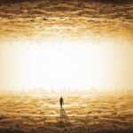 coastal sunrise horizon artwork for the song Where Daylights Lead by Luke Ai Music